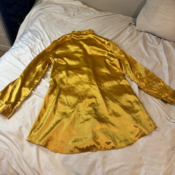 Vintage 90s Victoria’s Secret Gold Label Gold Satin Pajama Top Size Large Rare - Picture 14 of 14